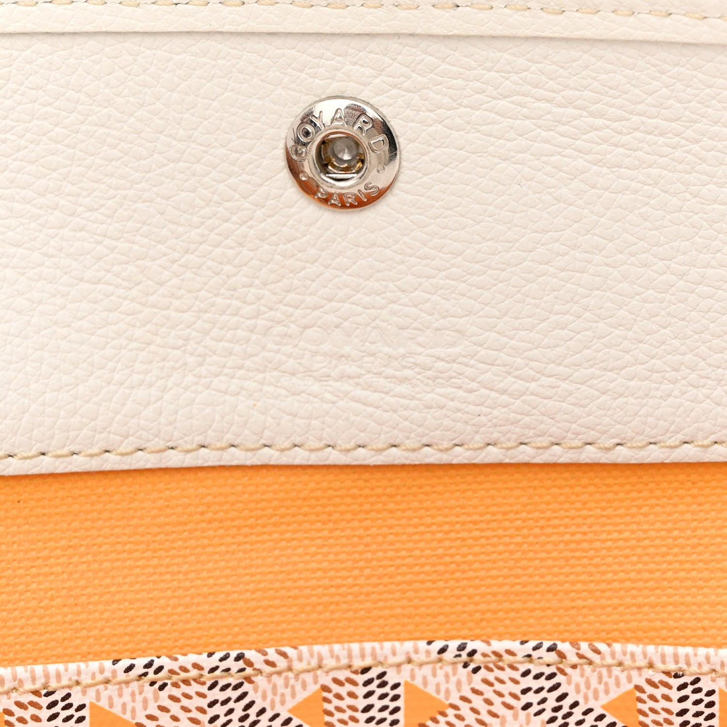 Goyard Goyardine Saint Louis Claire Voie PM White Orange 8 of 15