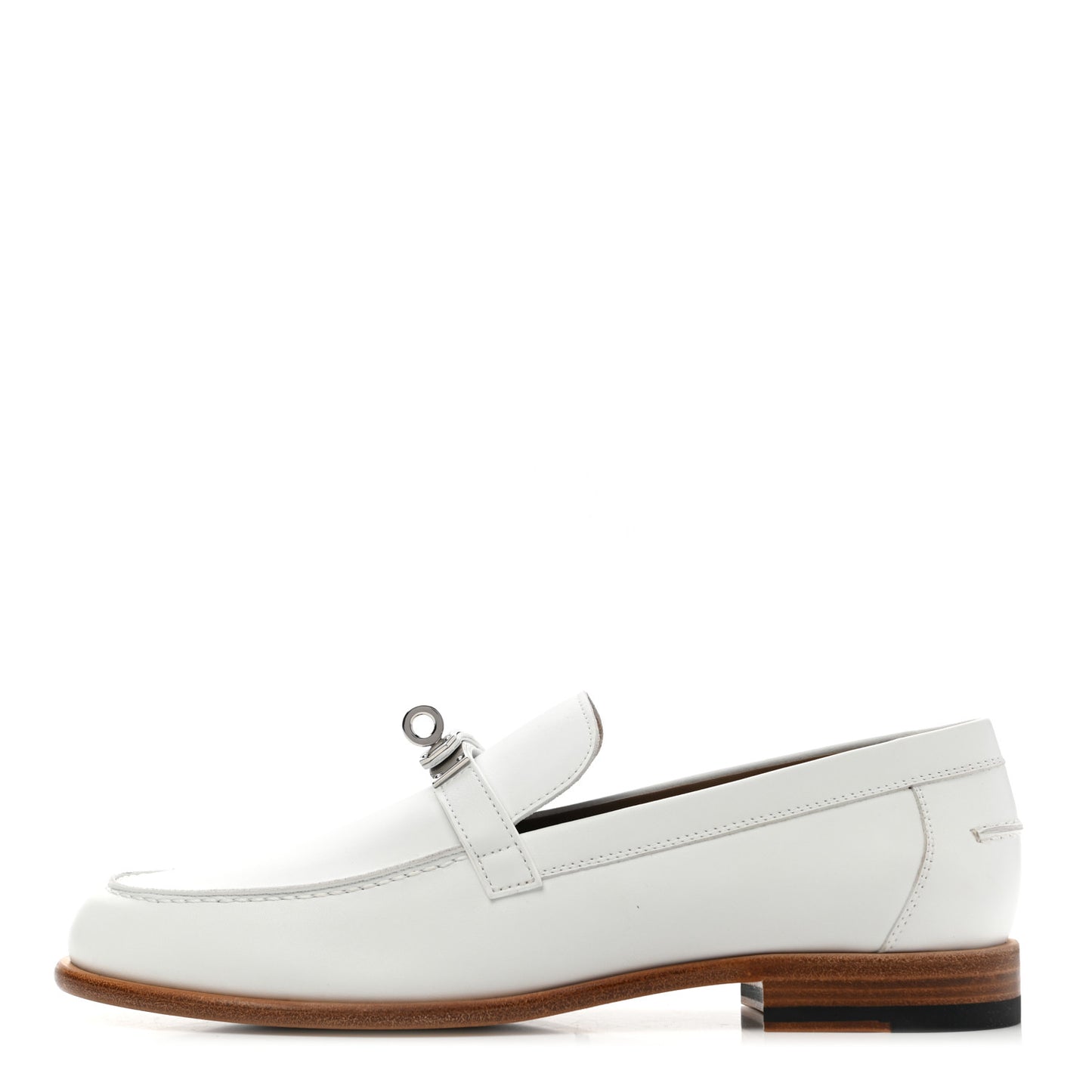 Calfskin Womens Destin Loafer 39 White