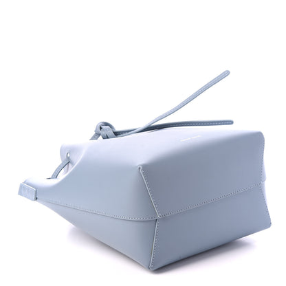 Mansur Gavriel Calfskin Mini Bucket Bag Grey Blue 3 of 10