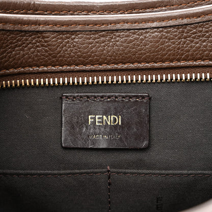 Fendi Zucca Vitello Artic Medium Shopping Tote Tobacco Castagna 6 of 12