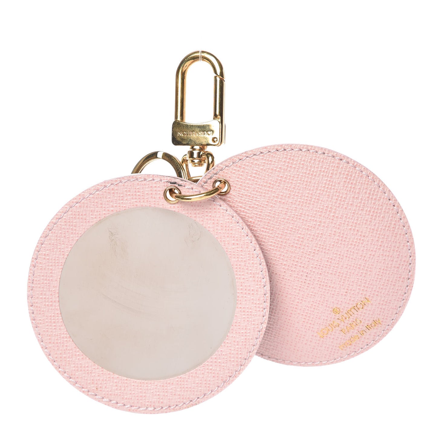 Monogram LV Mirror Bag Charm Key Holder Rose Ballerine