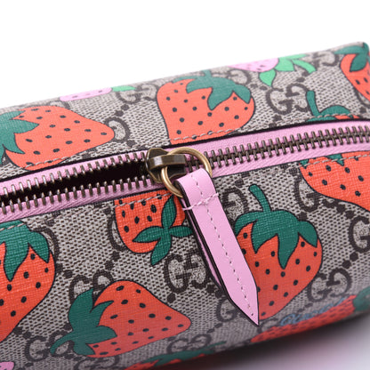 Gucci GG Supreme Monogram Strawberry Cosmetic Case 11 of 12