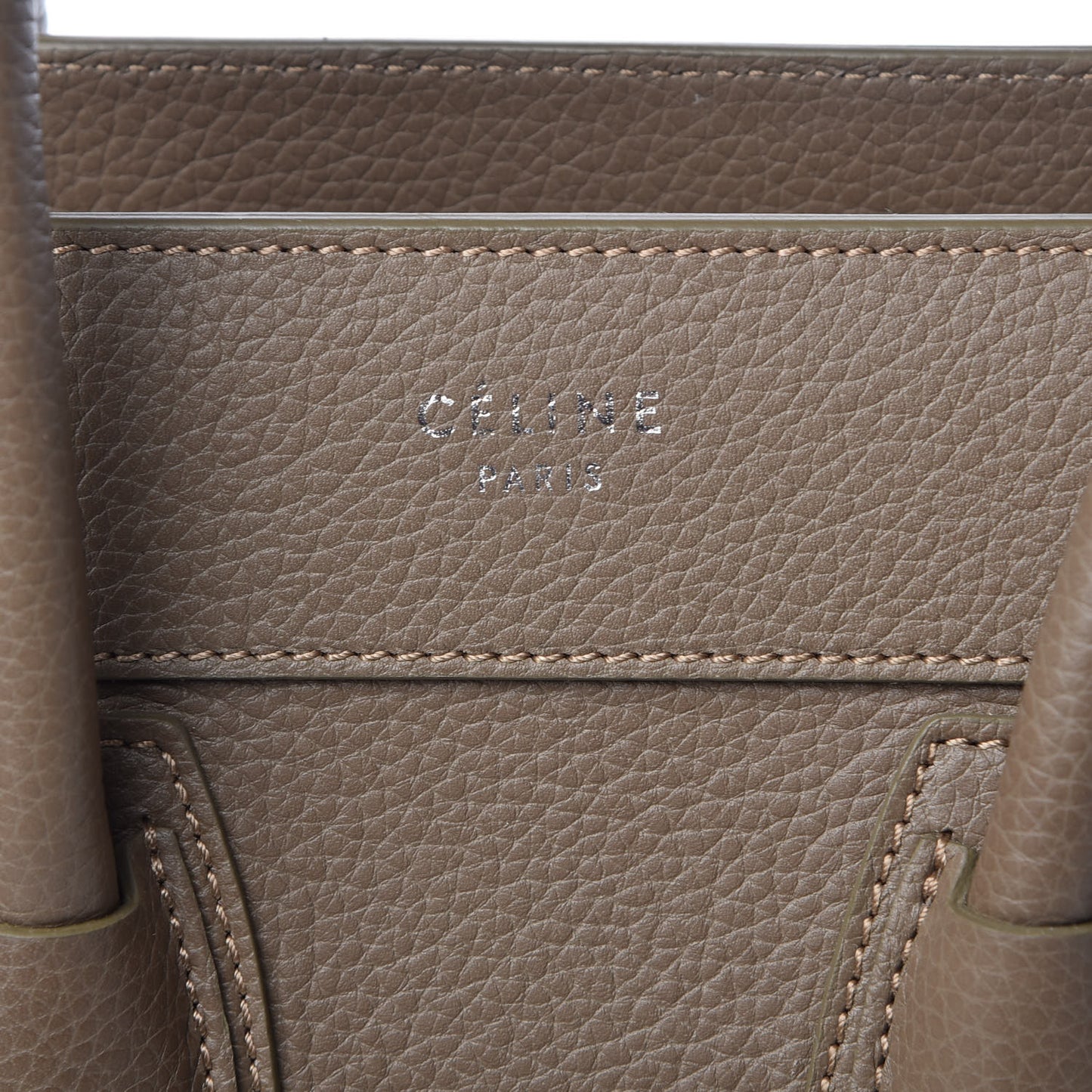Drummed Calfskin Micro Luggage Souris