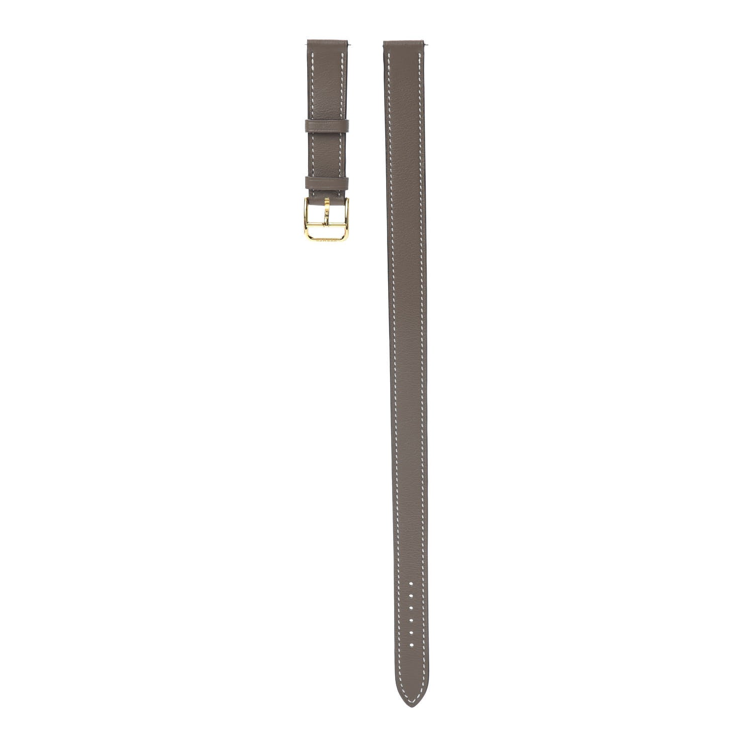 Hermes Swift Heure H Hour Watch PM Double Tour Strap Etoupe 1 of 6