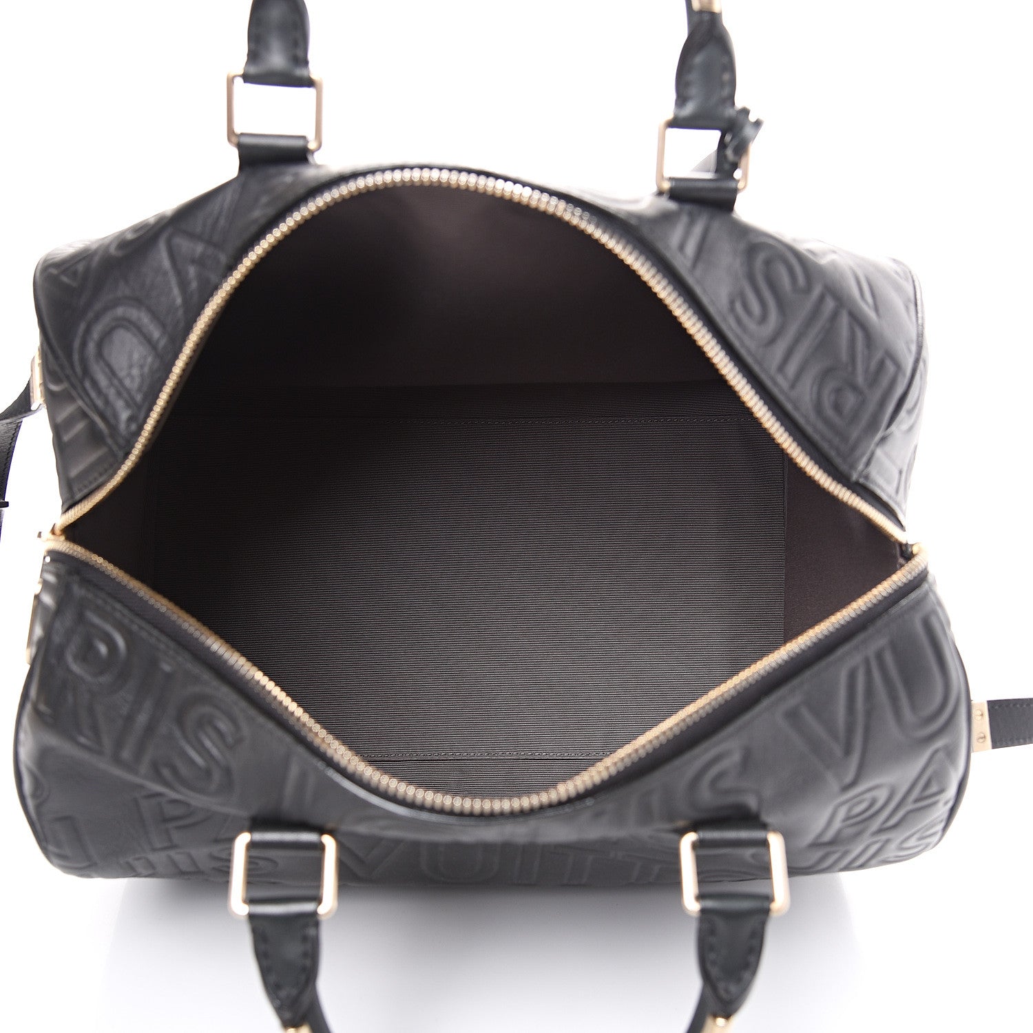 Louis Vuitton Calfskin Embossed Speedy Cube 30 Black 4 of 9