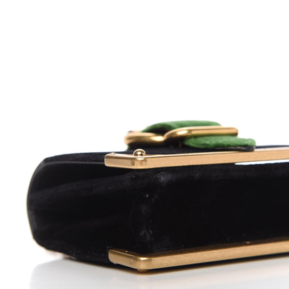 Prada Velvet City Calfskin Micro Cahier Bag Black Alloro 6 of 11