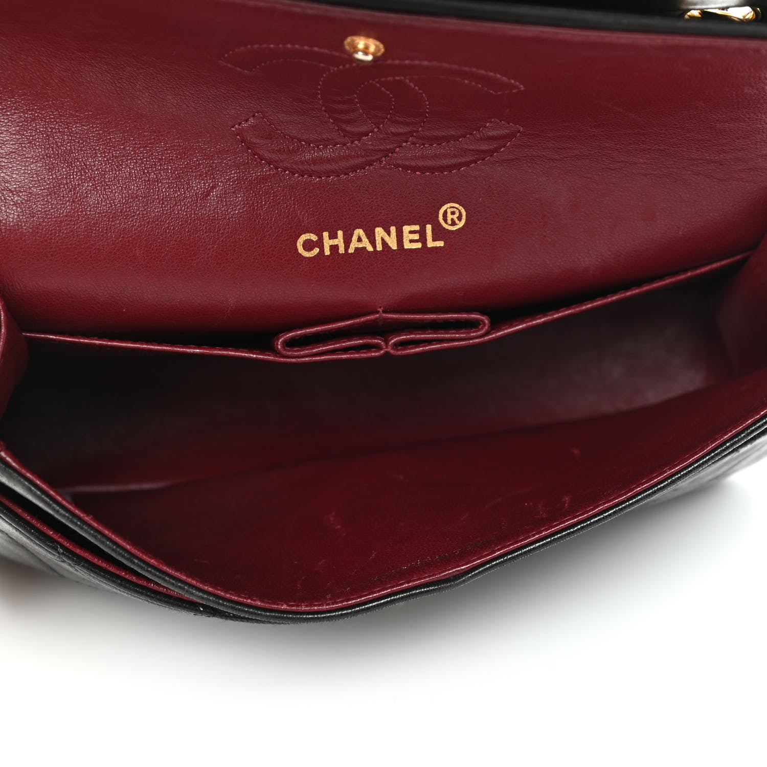 Chanel Lambskin Quilted Small Double Flap Black 4 of 5