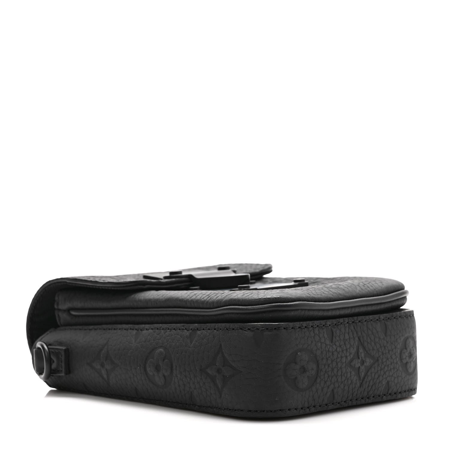 Louis Vuitton Taurillon Monogram S Lock Wearable Wallet Black 4 of 8