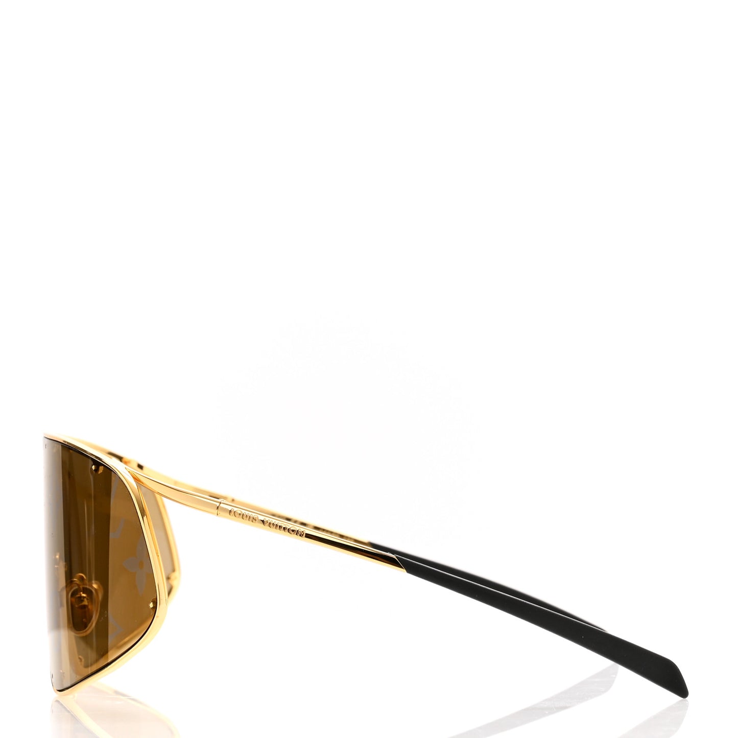 Metal LV Golden Mask Sunglasses Gold