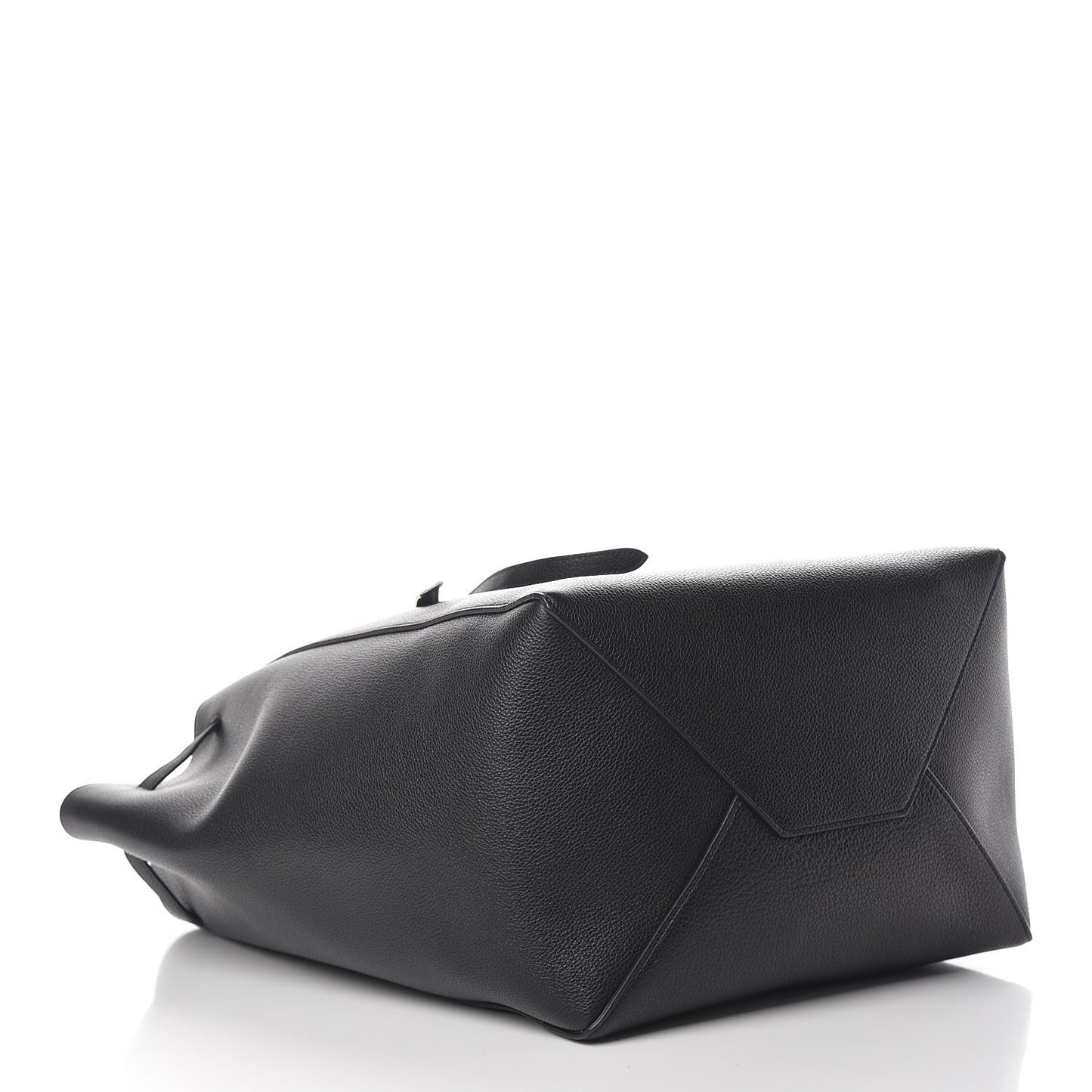 Soft Grained Calfskin Medium Belt Cabas Phantom Black