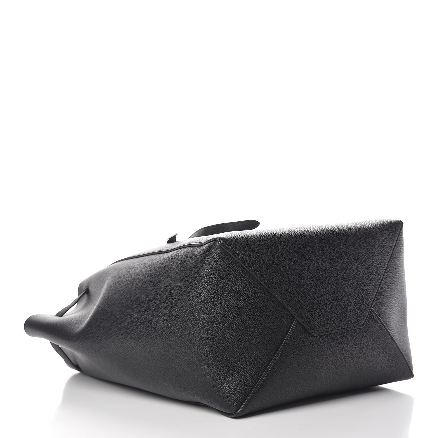 Celine Soft Grained Calfskin Medium Belt Cabas Phantom Black 4 of 13