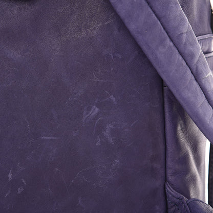 MCM Lambskin Medium Tumbler Backpack Purple 11 of 12