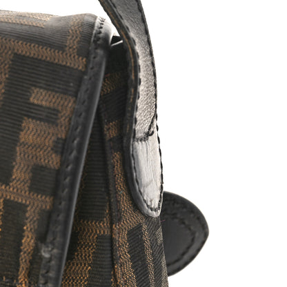 Fendi Zucca B Bis Flap Bag Tobacco Castagna 9 of 15