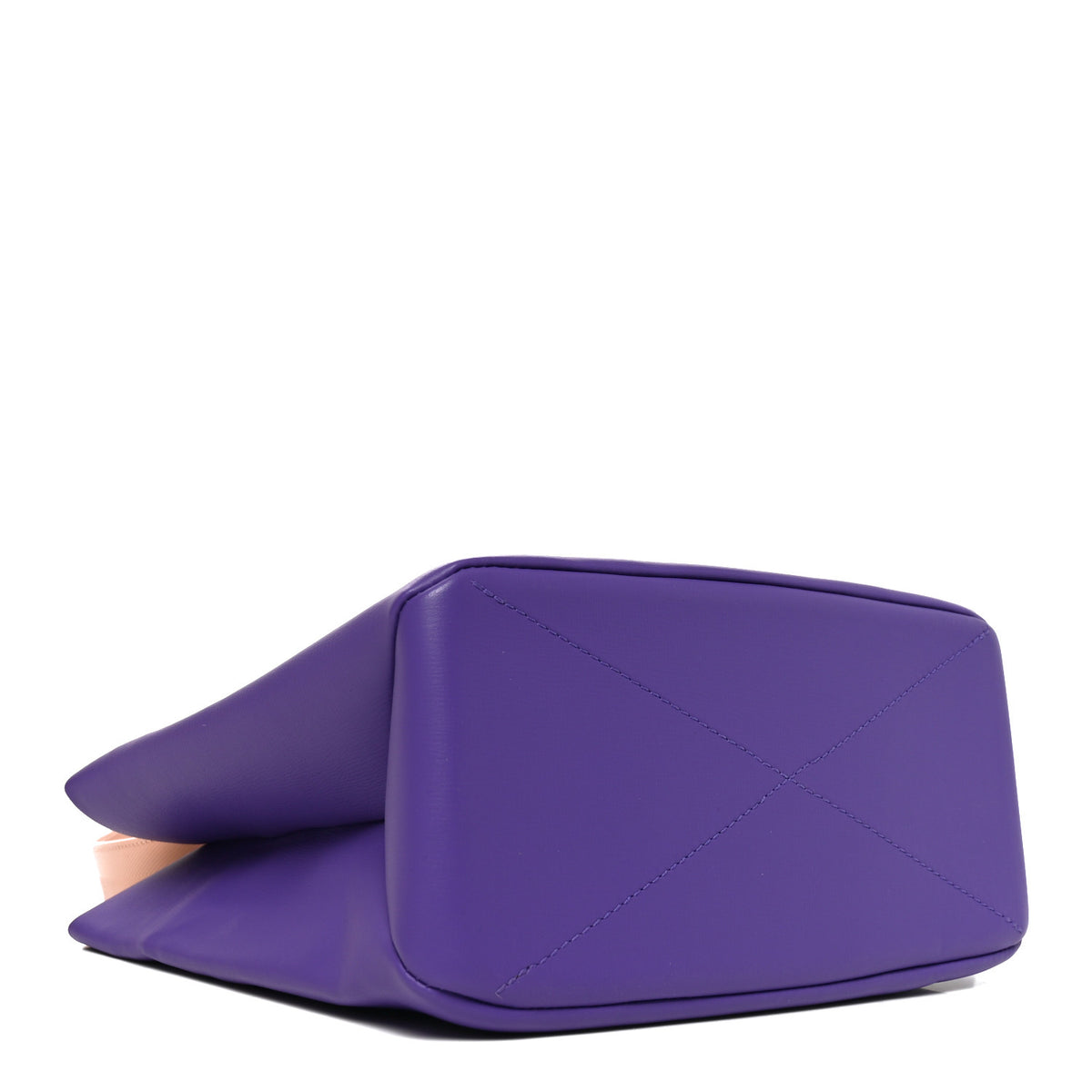 Calfskin Mini Shopper Tote Purple