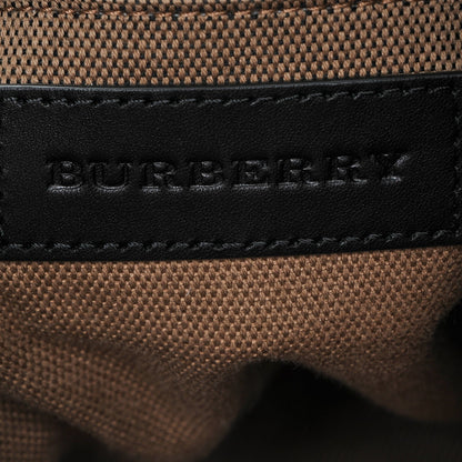 Burberry Grainy Calfskin House Check Medium Maidstone Black 6 of 7