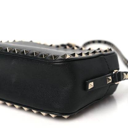 Valentino Garavani Calfskin Rockstud Camera Crossbody Bag Black 9 of 9