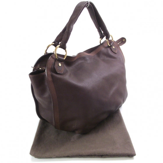 Leather Hobo Burgundy