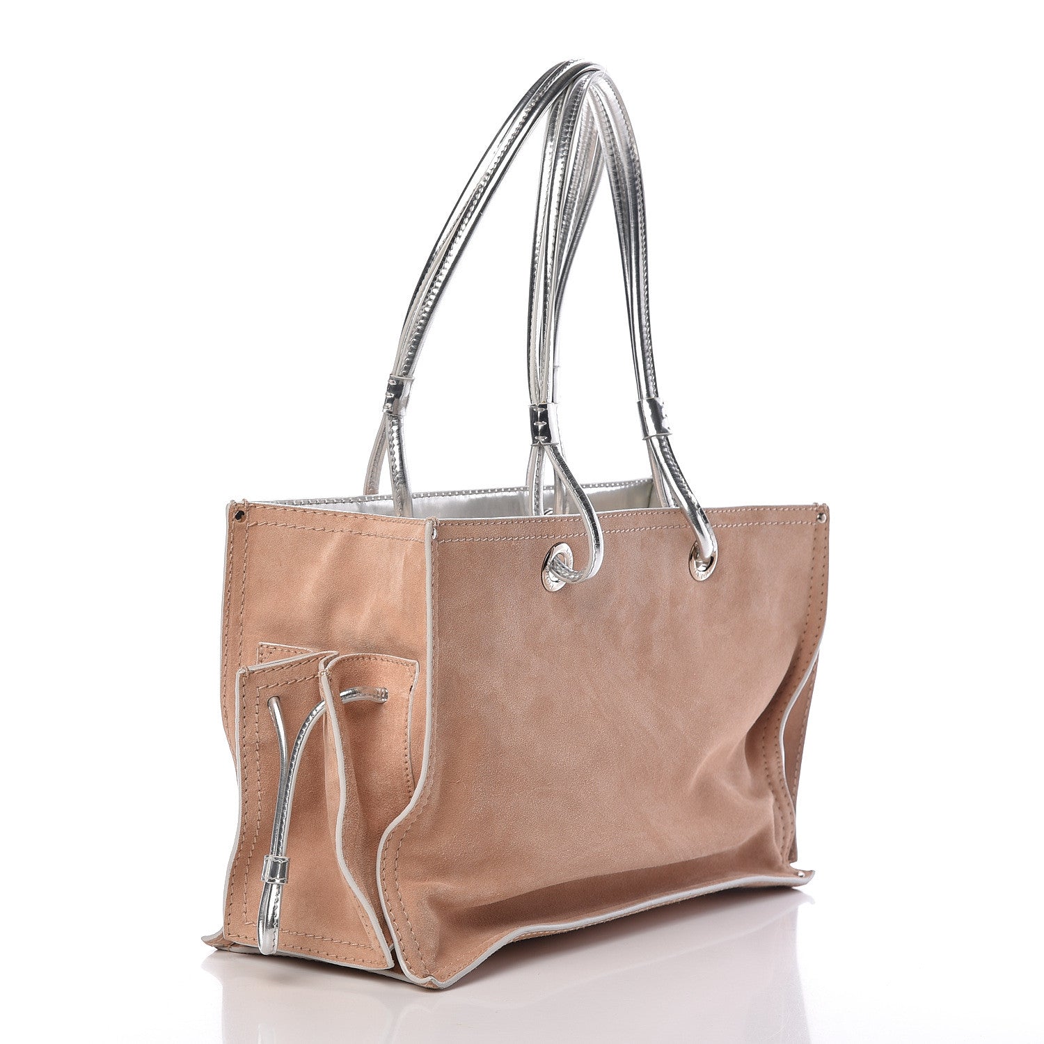 Loewe Suede Medium Shopping Tote Beige 3 of 16
