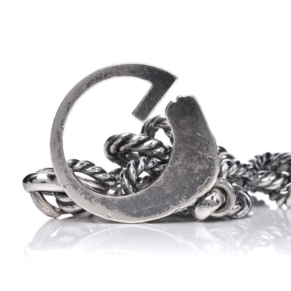 Gucci Sterling Silver G Horse Rope Bracelet 6 of 12
