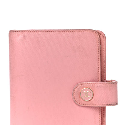 Chanel Grained Calfskin CC Button Pocket Agenda Cover Pink 8 of 28