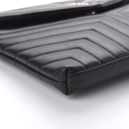 Saint Laurent Calfskin Y Quilted Monogram Loulou Document Holder Black 6 of 9