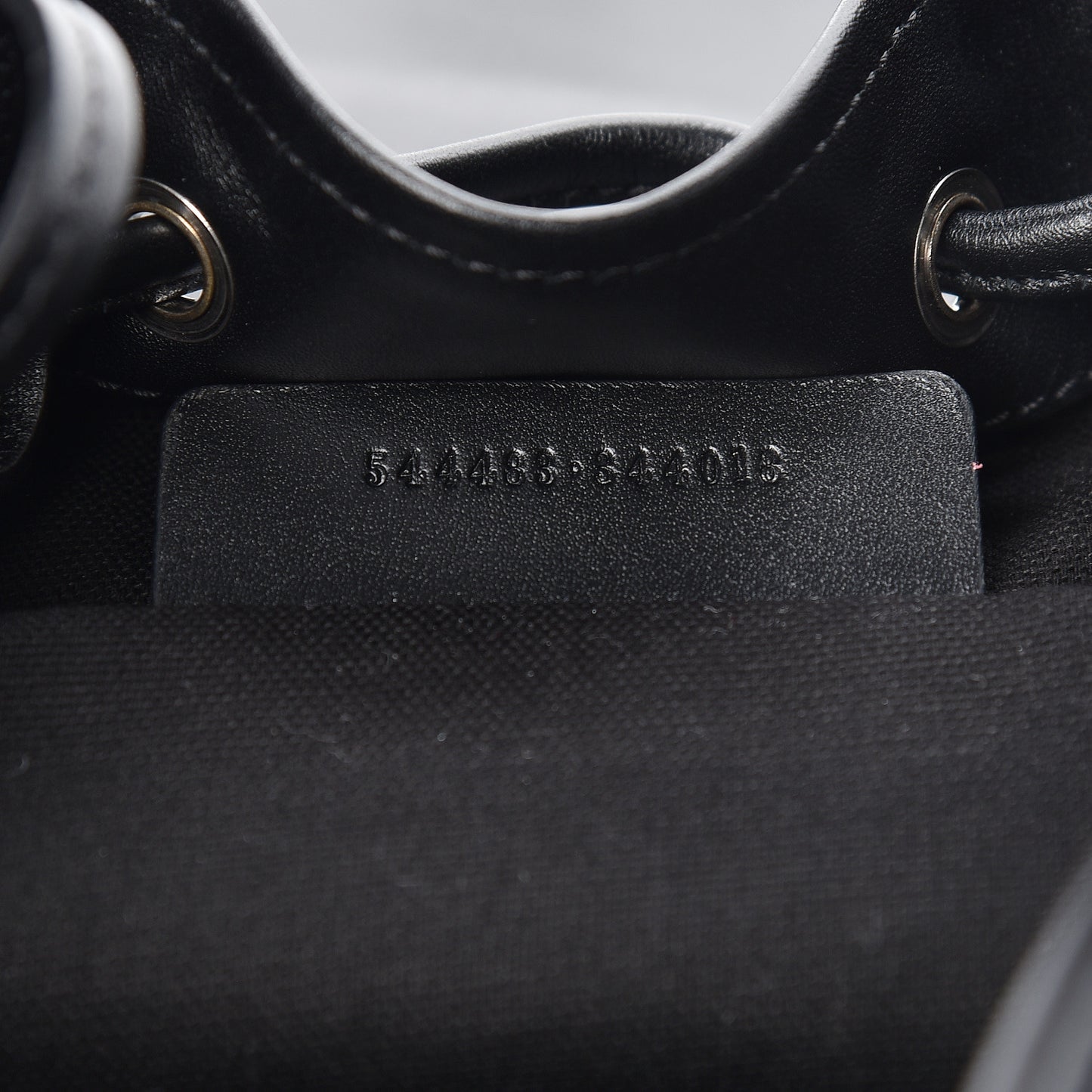 Calfskin Studded Padlock Backpack Black