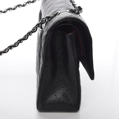 Chanel Caviar Quilted Medium Double Flap Black 8 of 9