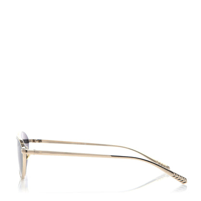 Chanel Metal Cat Eye Sunglasses 4255 Gold 3 of 8