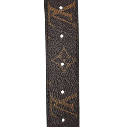 Louis Vuitton Calfskin Monogram 30mm LV Initiales Reversible Belt 85 34 Black 4 of 5