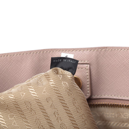 Prada Saffiano Lux Medium Tote Cammeo 9 of 11