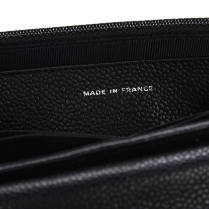 Chanel Caviar Half Moon Wallet On Chain WOC Black 7 of 8