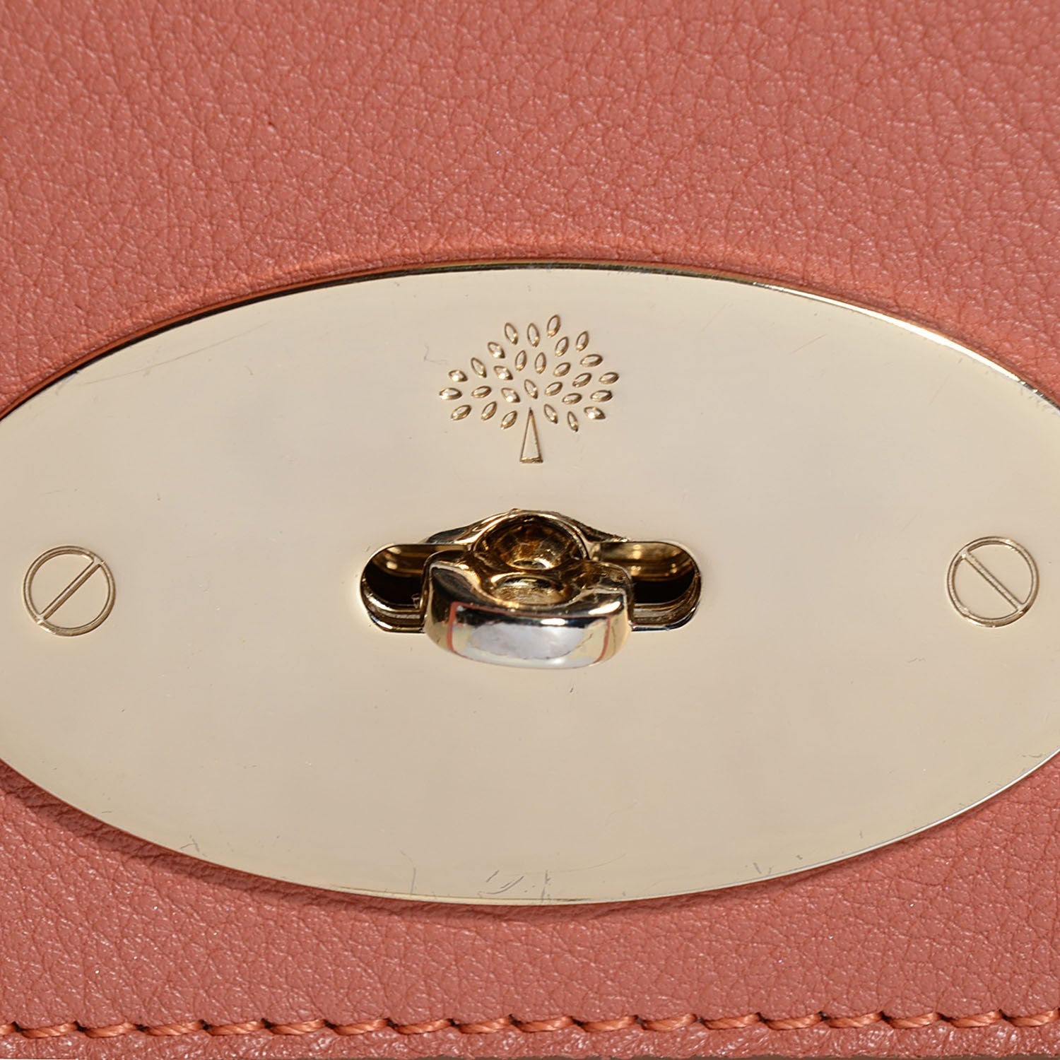 Mulberry Smooth Matte Leather Lily Flap Burnt Peach 6 of 11