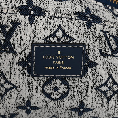 Louis Vuitton Monogram Jacquard Denim Onthego MM Bleu 6 of 9
