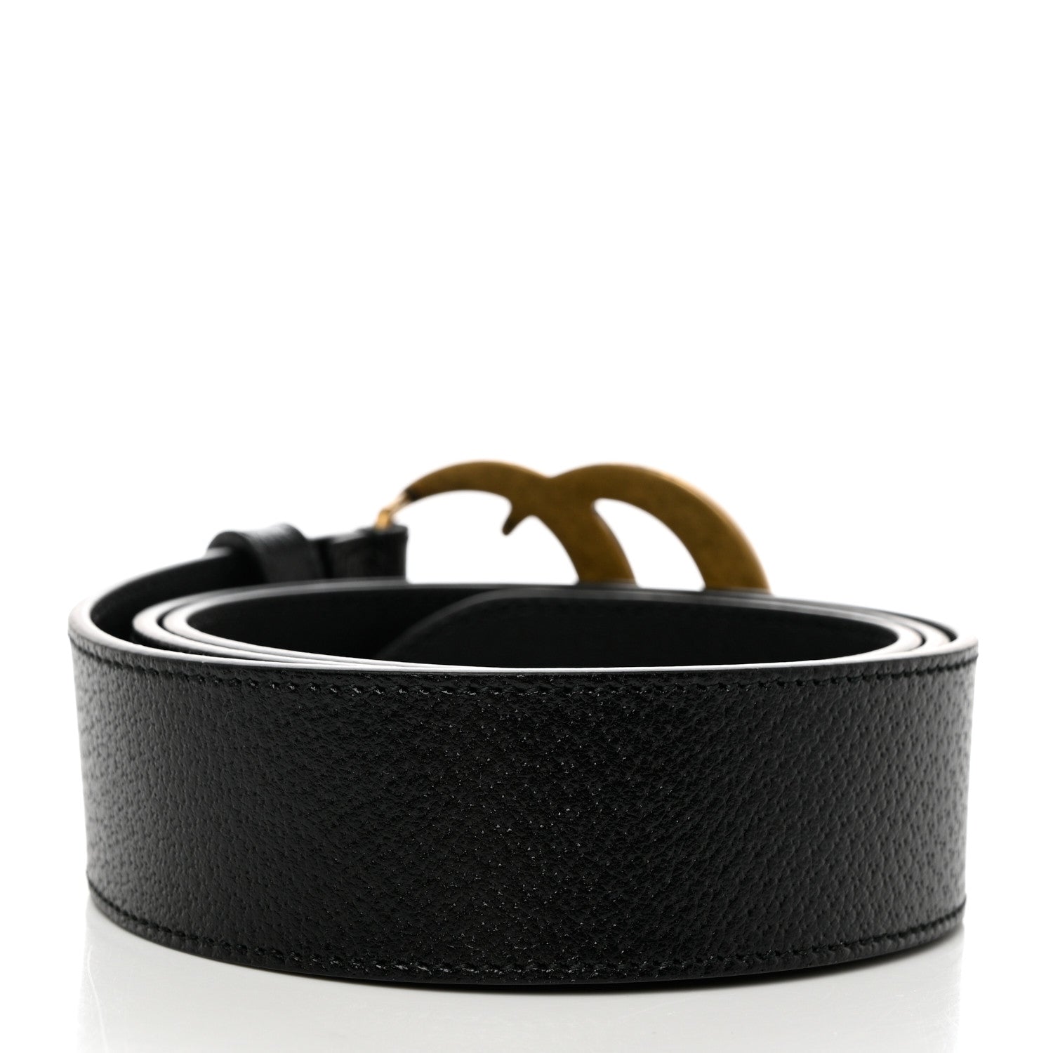 Gucci Textured Dollar Calfskin Double G 40mm Belt 95 38 Black 2 of 5