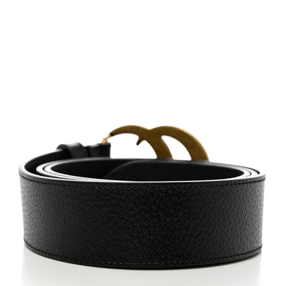 Gucci Textured Dollar Calfskin Double G 40mm Belt 95 38 Black 2 of 5