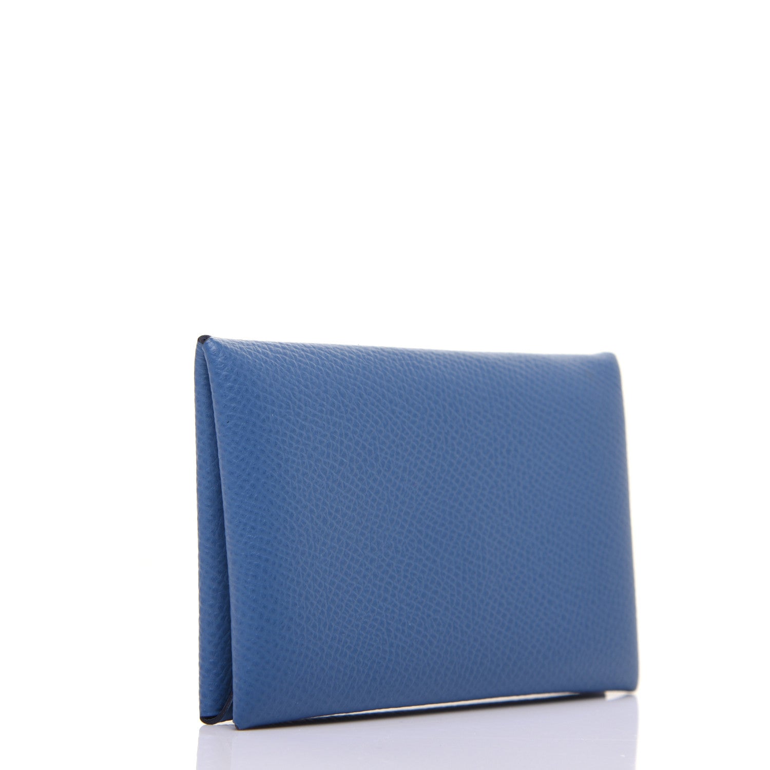 Hermes Epsom Calvi Card Case Deep Bleu 3 of 10