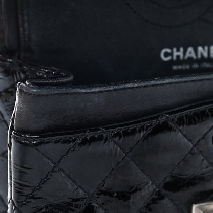 Chanel Crinkled Patent Quilted 2.55 Reissue Mini Flap Black 9 of 19