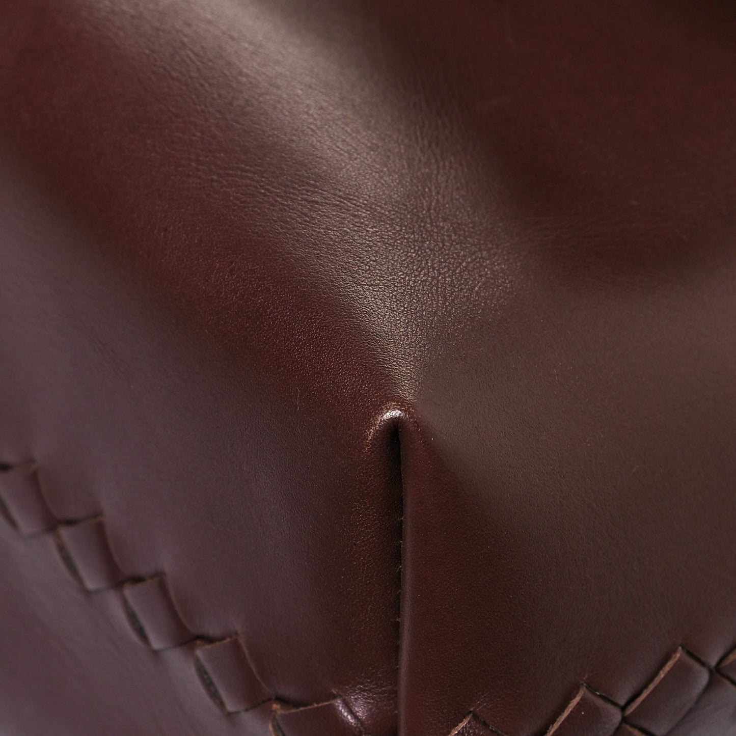 Nappa Intrecciato Messenger Bag Ebano