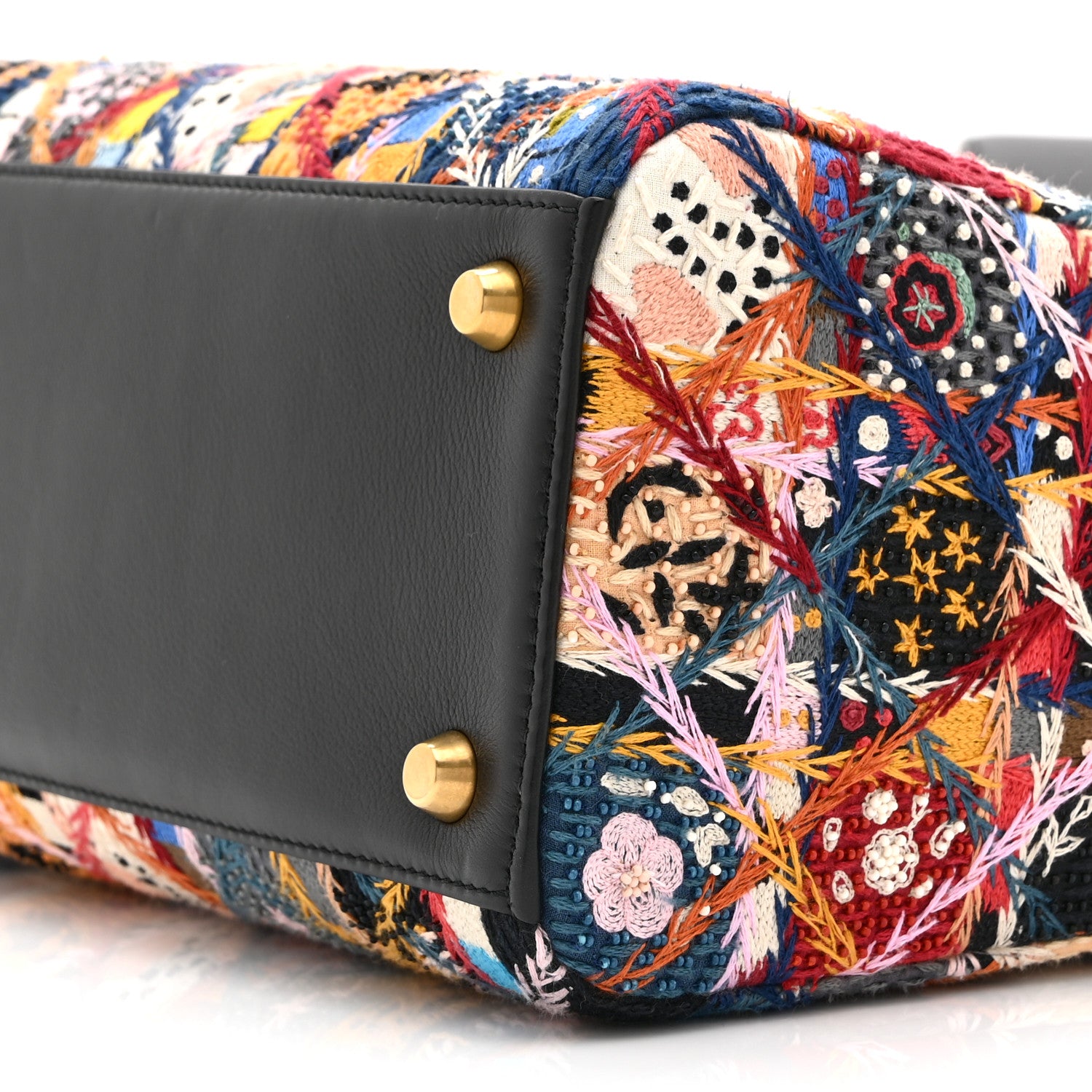 Christian Dior Embroidered Patchwork Peace And Love Medium Lady Dior Multicolor 10 of 10