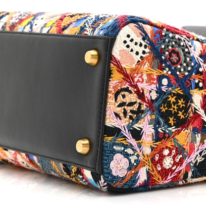 Christian Dior Embroidered Patchwork Peace And Love Medium Lady Dior Multicolor 10 of 10