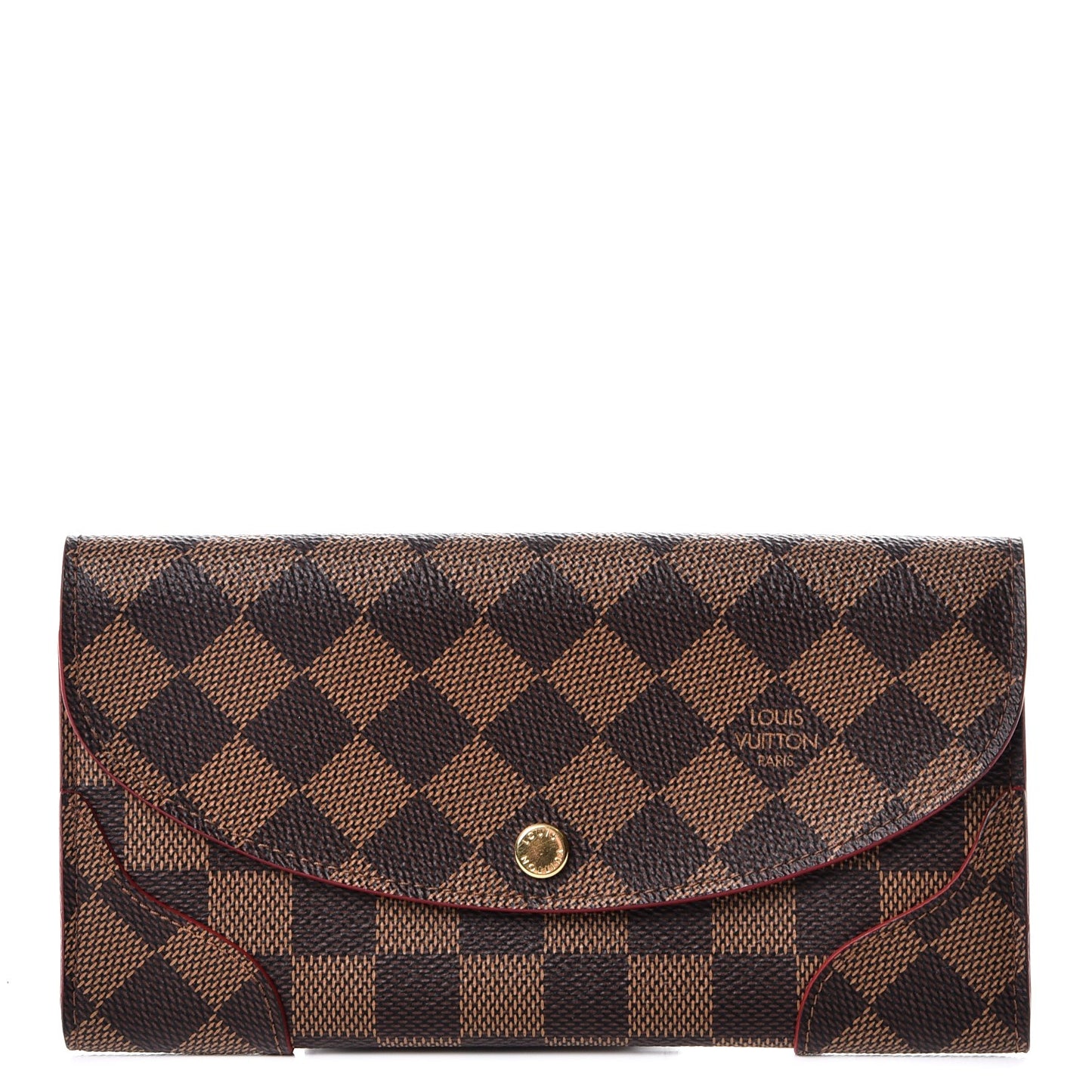 Damier Ebene Caissa Wallet Cherry
