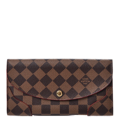 Louis Vuitton Damier Ebene Caissa Wallet Cherry 1 of 7