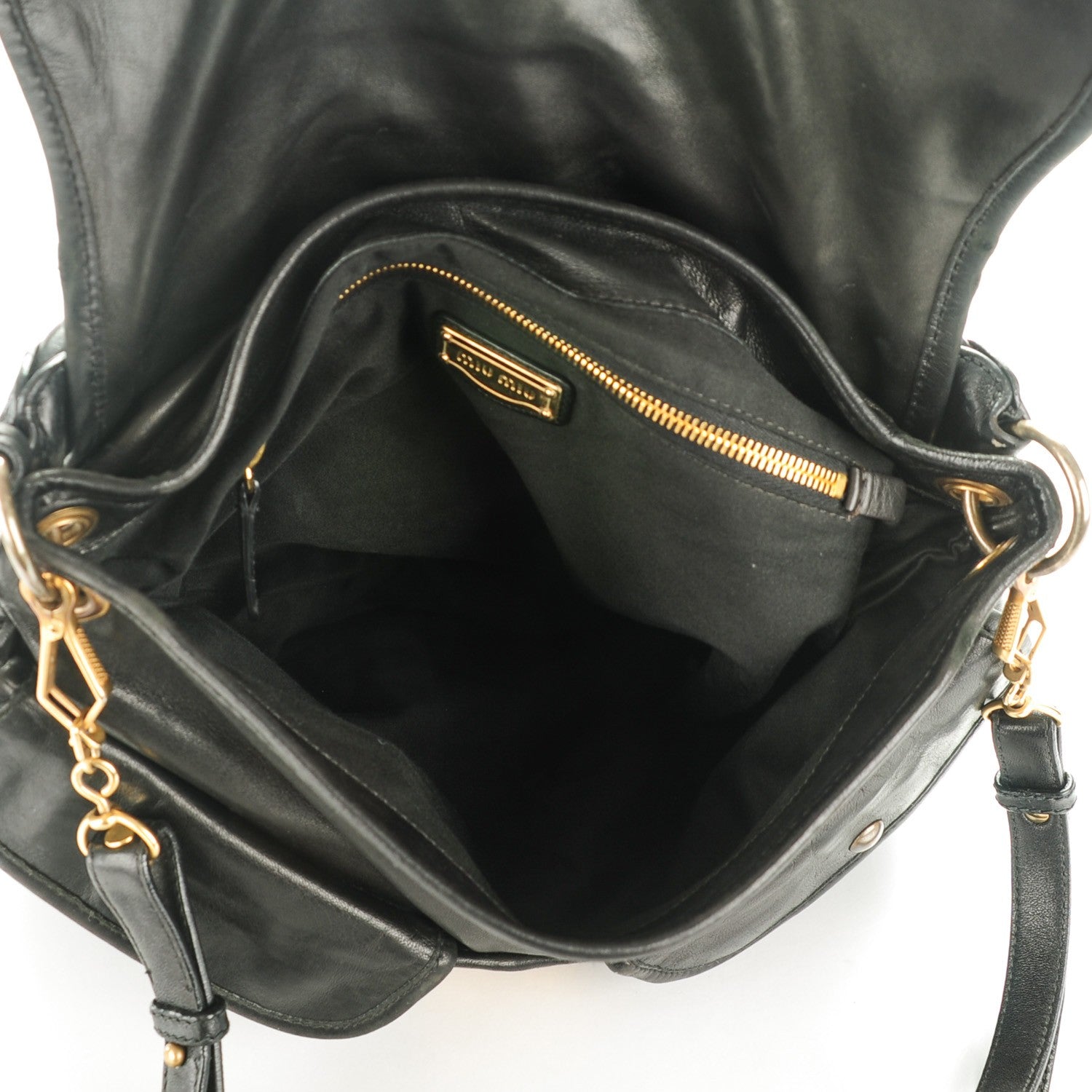 Miu Miu Nappa Matelasse Coffer Hobo Black 5 of 10