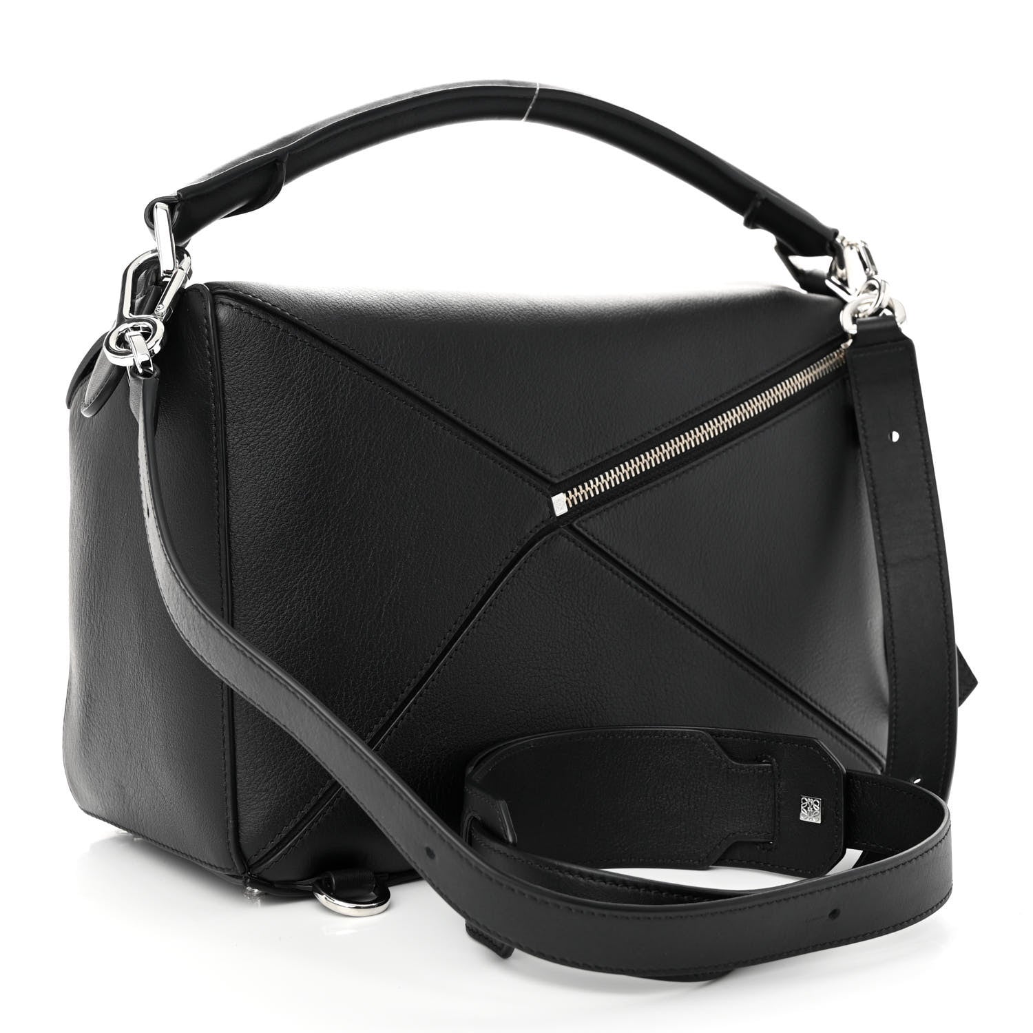 Loewe Calfskin Medium Puzzle Bag Black 3 of 9