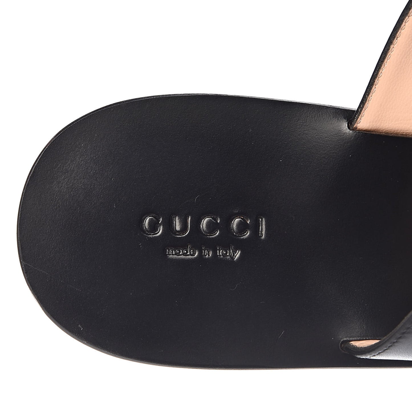 Calfskin GG Marmont Thong Sandals 41 Black