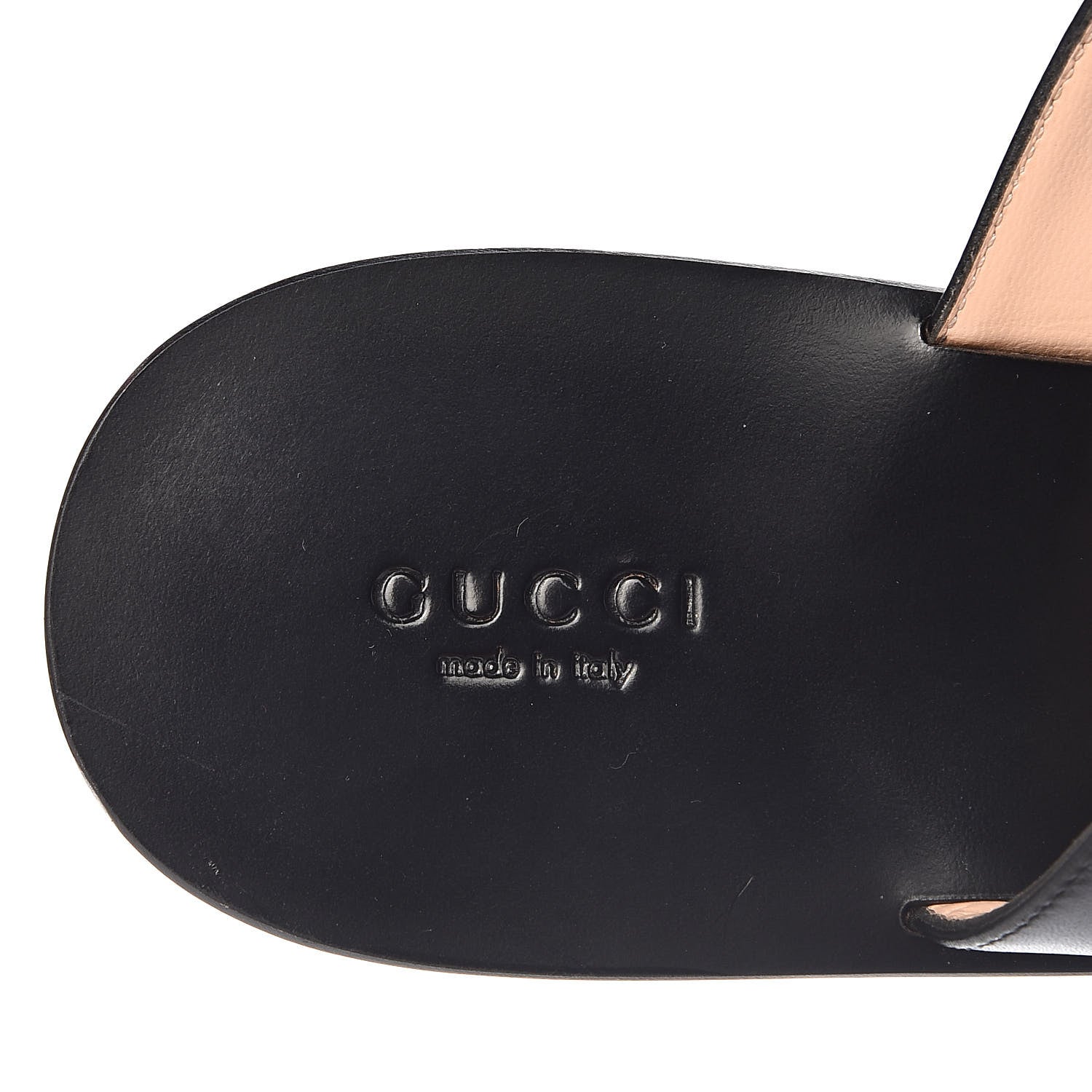 Gucci Calfskin GG Marmont Thong Sandals 41 Black 6 of 14