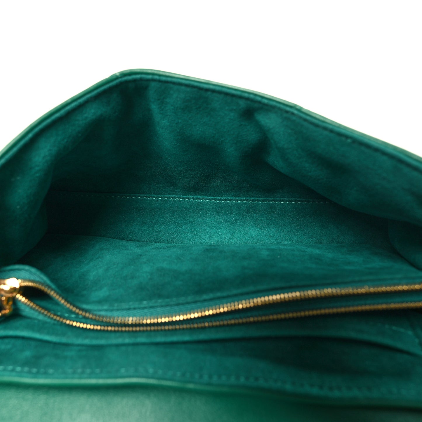 Calfskin New Wave Chain Bag MM NM Emerald