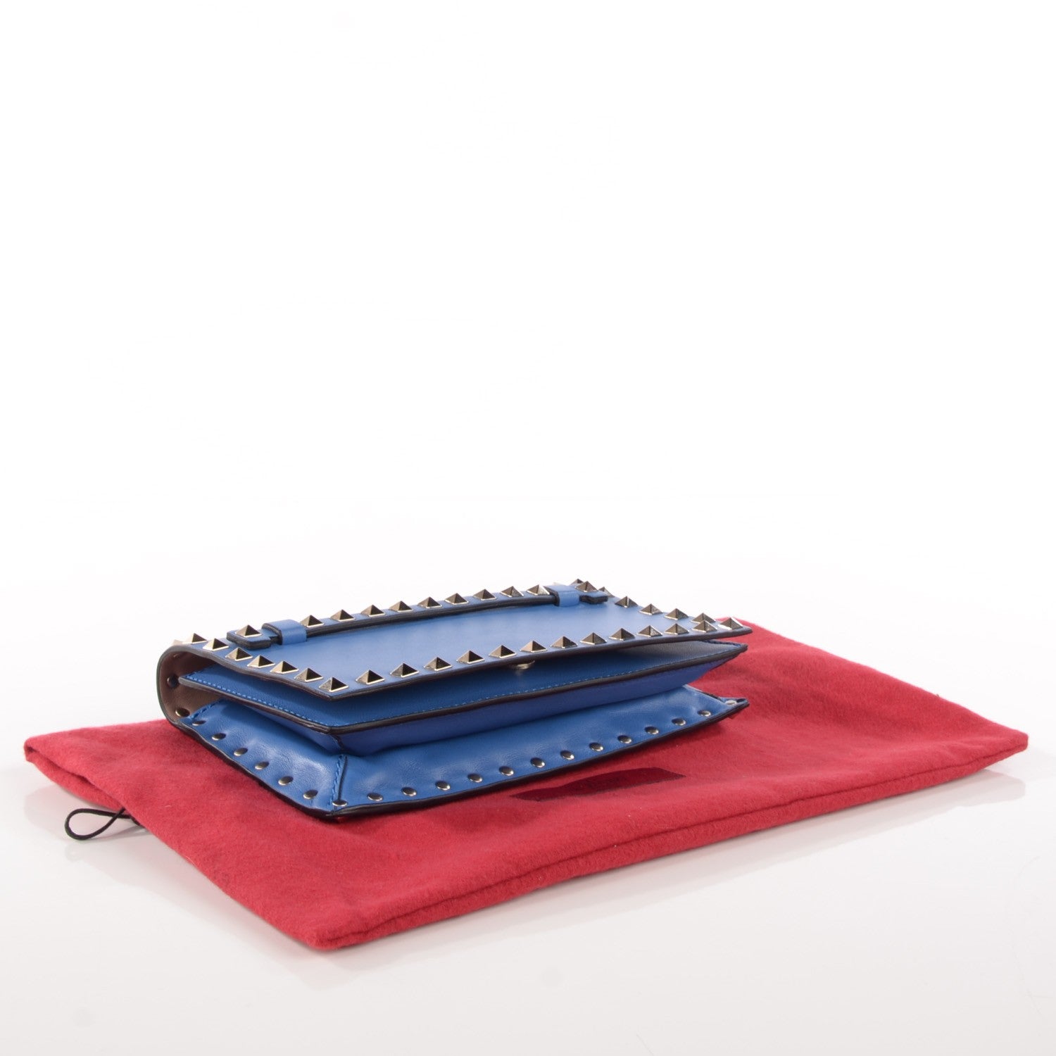 Valentino Garavani Nappa Small Rockstud Wristlet Clutch Light Sapphire 5 of 8