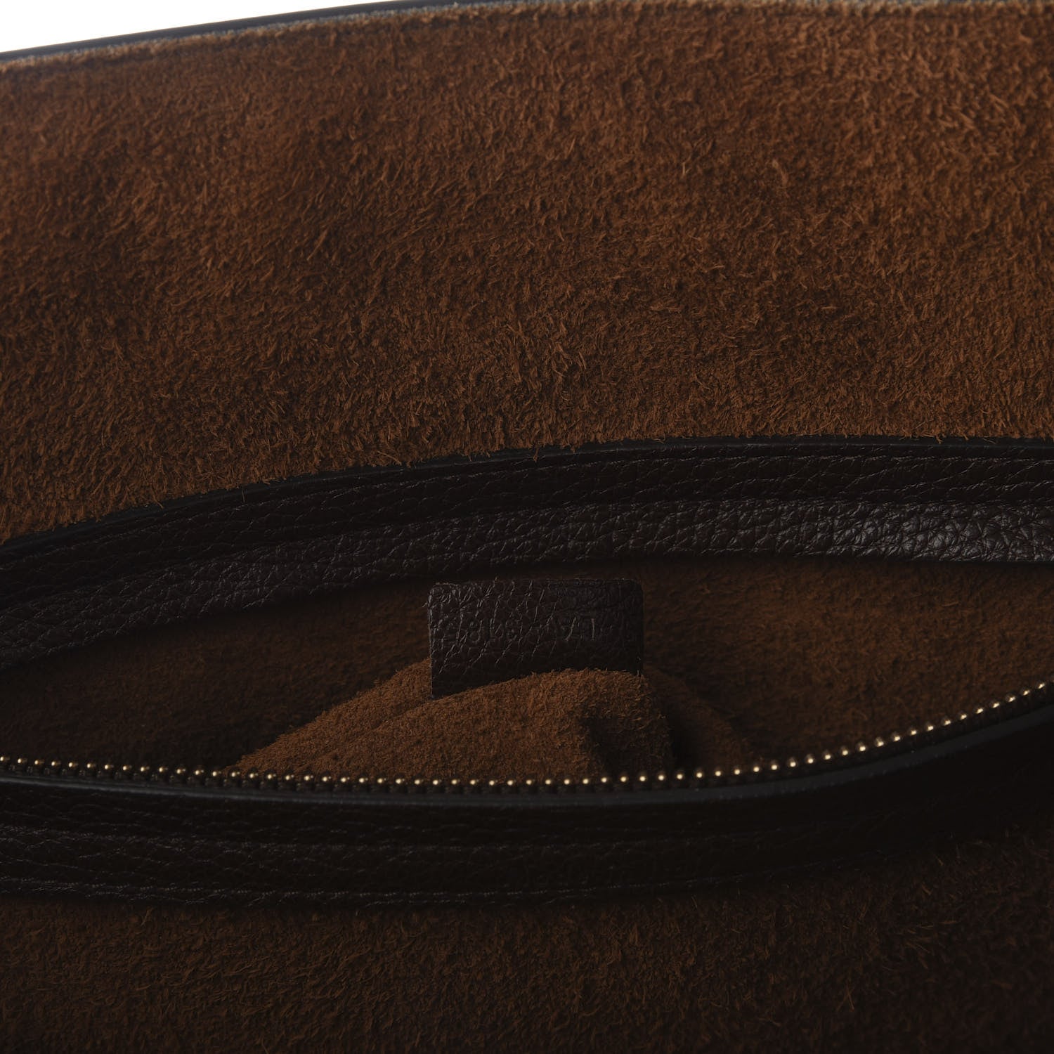 Celine Shiny Grained Calfskin Medium Phantom Luggage Brown 9 of 10