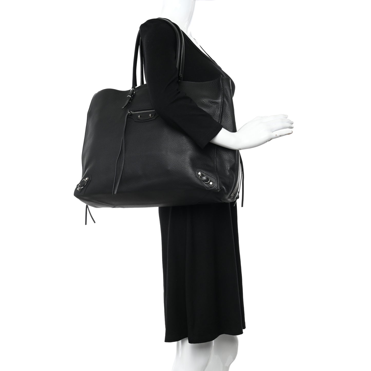 Veau Papier A6 Zip Around Tote Black